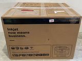 the box is empty and ready to be packed with the printer