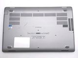 a close up of a laptop with the bottom panel missing