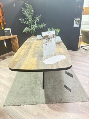 Table de salon avec allonge H&H modèle BAHIA façon bois (pv … - Photo 1