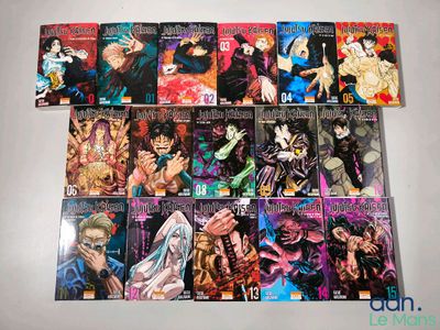 the covers of the comics are lined up on the table
