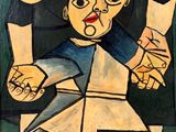 une image d'une peinture représentant une femme tenant un bébé