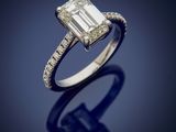 an emerald and diamond ring