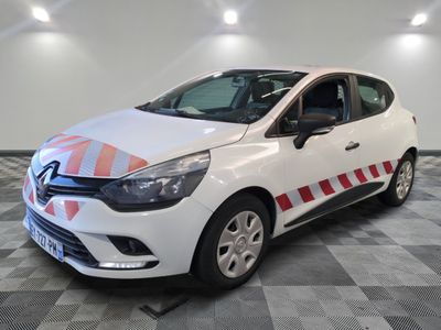 a white car with a red stripe on the side of it