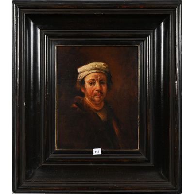 un tableau représentant un homme portant un turban
