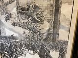 a picture of a poster on the wall of a building