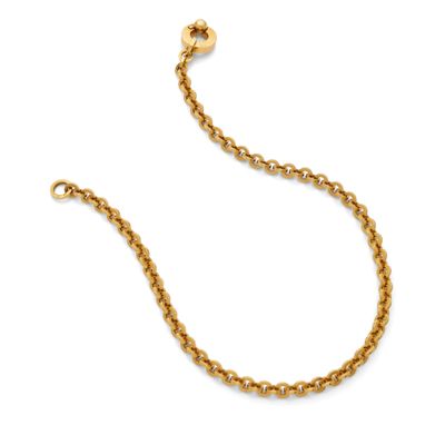 an image of a gold chain with a clasp on a white background