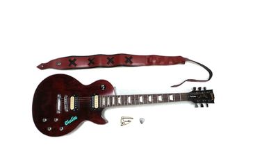une sangle de guitare qui se fixe au manche de la guitare