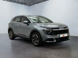 a grey suv parked in a white room with a black floor