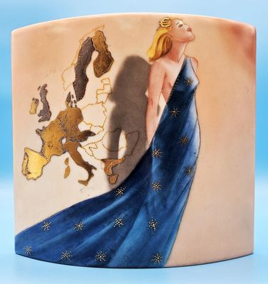 Aurore MARSAUDON (artiste-peintre sur porcelaine) / Vase en …