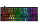 un clavier d'ordinateur orné de touches colorées