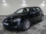 a picture of a black vw golf in a showroom