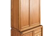 an image of a wooden cabinet with two drawers