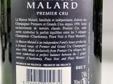 a label on a bottle of wine on a table