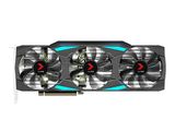 a close up of a video card on a white background