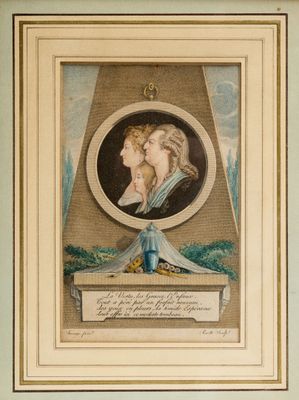 an old picture of a woman and a child in a picture frame