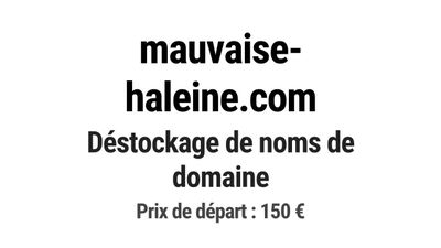 Nom de domaine mauvaise-haleine.