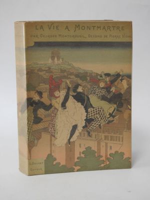 the cover of la vie a montmartre, with a picture of a woman riding on a horse