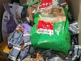 a box full of food that is sitting on the floor