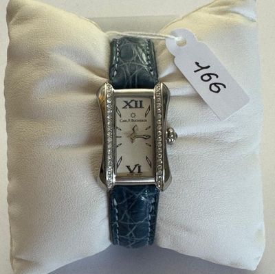 Montre en acier, signée - CARL F.