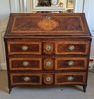 COMMODE SCRIBANNE en bois de placage et marqueterie ouvrant … (photo 2)