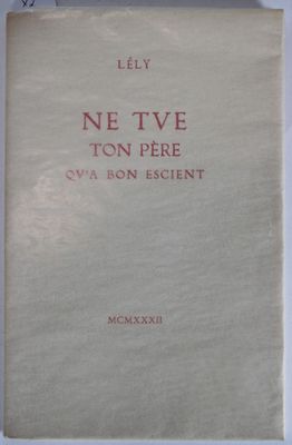 [Littérature] - Gilbert LÉLY : Ne tue ton père qu’à bon esci…