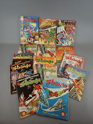 a lot of comic books that are on the table
