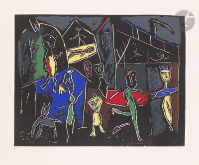 an image of a painting of a group of people in a room
