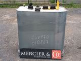 a sign that says mercier and ice on the side of the road