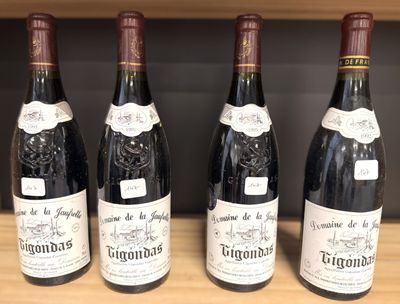 4 bouteilles de Gigondas Chastan et fils (3 de 1992 et 1 de …