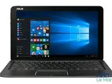 the asus laptop is open and ready to use