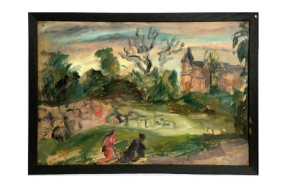 LOU ALBERT-LASARD (1885-1969) Paysage (recto) et Portrait de…