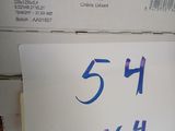 a stack of boxes that have a sign on them