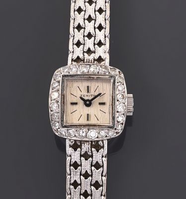 an art deco diamond set wrist watch