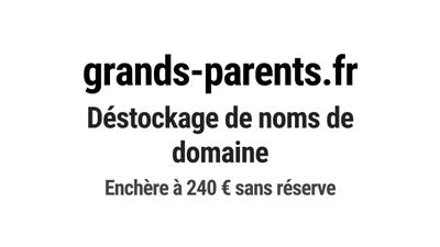 Nom de domaine grands-parents.fr.