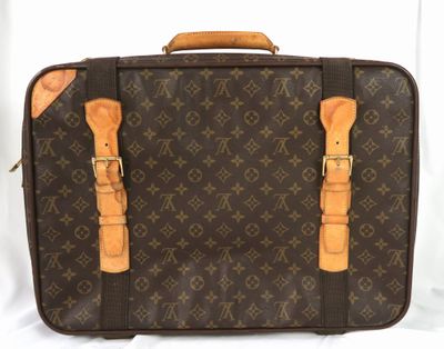 Porte-documents Louis Vuitton en toile Monogram avec poignées en cuir