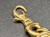 a close up of a metal object on a table