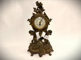 a clock that is sitting on top of a table