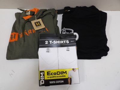 three pairs of men ' s underwear sitting on top of a white counter