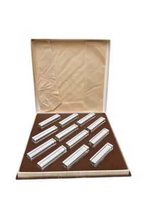 a box that has a bunch of silver boxes inside of it