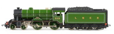 a toy train that is sitting on a white surface