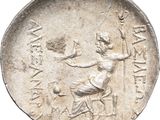 an image of a coin with a statue on it