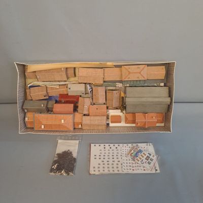 a box with a bunch of boxes on top of it