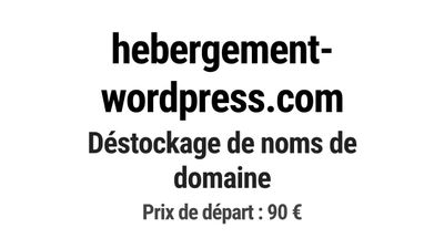 Nom de domaine hebergement-wordpress.