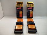 two boxes of hello goods sitting on a table