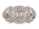 an art deco diamond broochle