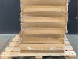 a stack of cardboard sitting on top of a pallet