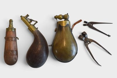 several different types of tools are displayed on a white surface
