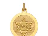 une image représentant une médaille d'or sur laquelle figure une étoile de David