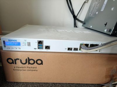 a box that has a laptop on top of it