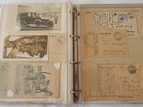 an old book with a lot of old photos on it